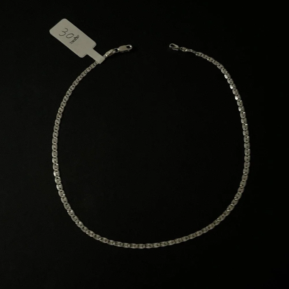 Tobillera De Plata 925, 925 Silver Anklet - 12 Inch